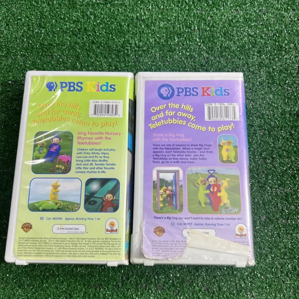 Lot Of 2 Teletubbies VHS Tapes Big Hug!Vol. 6‎ Favorite Things